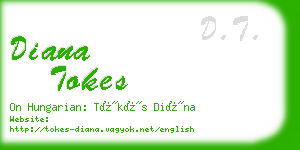 diana tokes business card